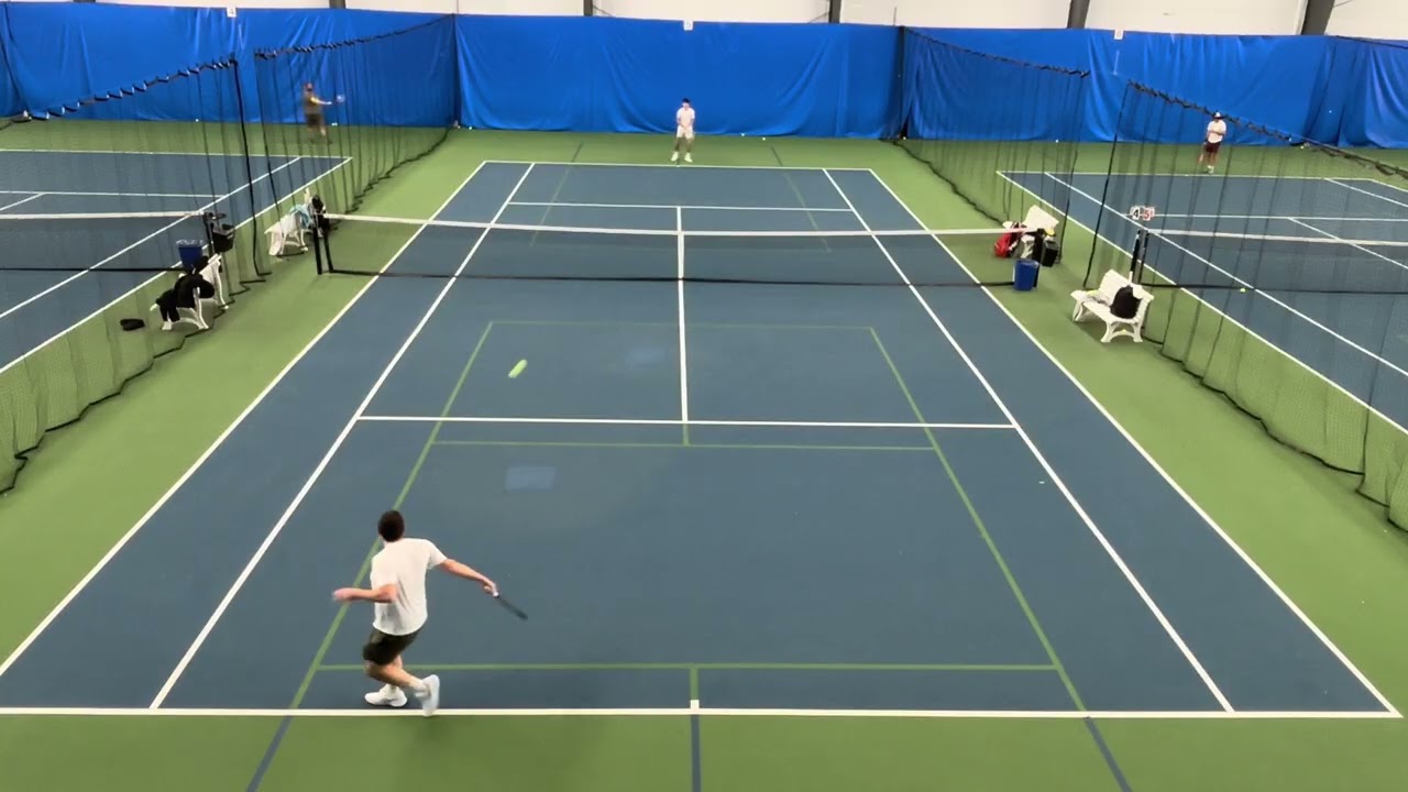 Ebani took the first but Panetz came roaring back to take the second and the tiebreak…