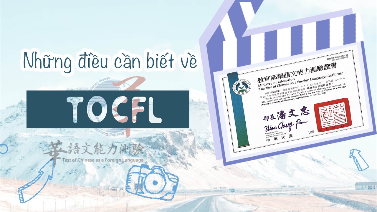 Kinh nghiệm thi TOCFL 華語文能力測驗 | Mặt hoạt hình