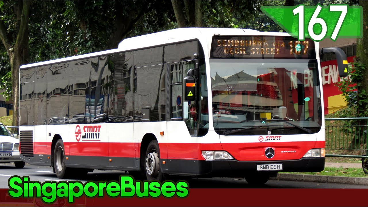 [SMRT Buses] SMB169H @ 167 | Mercedes-Benz O530 Citaro (Voith)