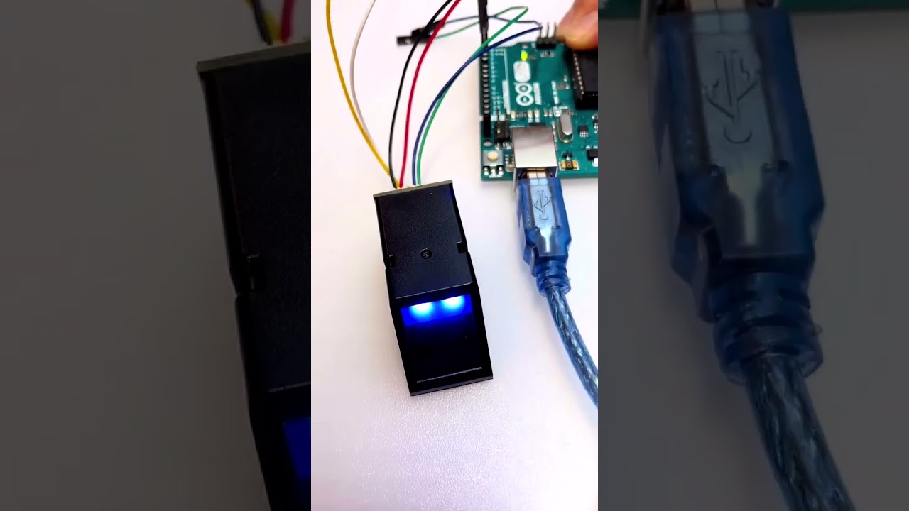 Fingerprint Sensor with Arduino project #shorts #shortvideo #diy