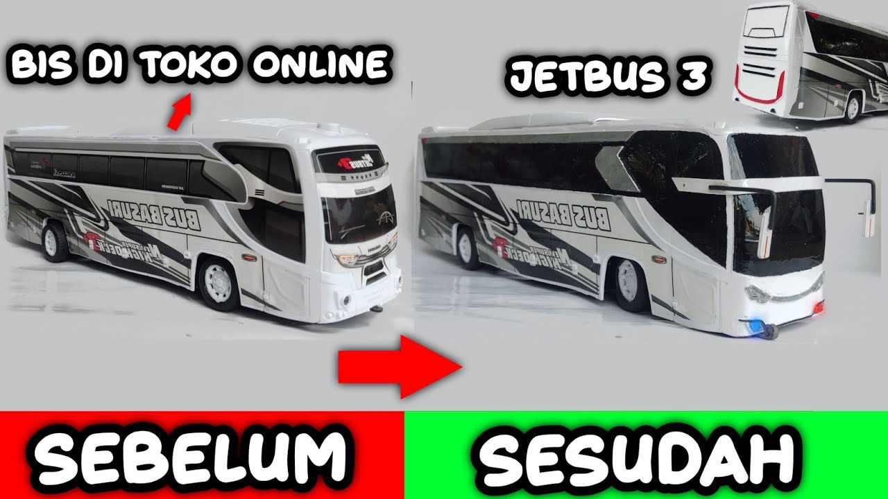 MODIF BUS PLASTIK BELI DI TOKO ONLINE JADI BUS JB3