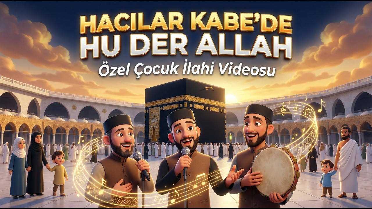 🕋 Kâbe'de Hacılar Hû Der Allah - Çocuk İlahisi (Yeni Versiyon) - Celal Karatüre - Abdurrahman Önül