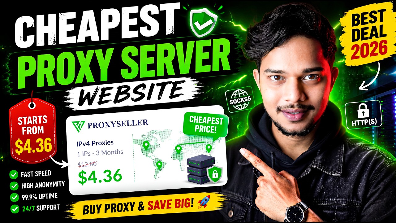 I Found the Cheapest Proxy Website in 2026! (Residential, IPv4, IPv6 & SOCKS5)