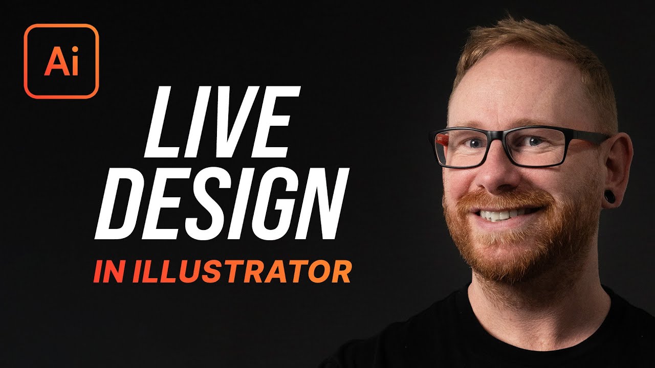 Live Graphic Design in Adobe Illustrator