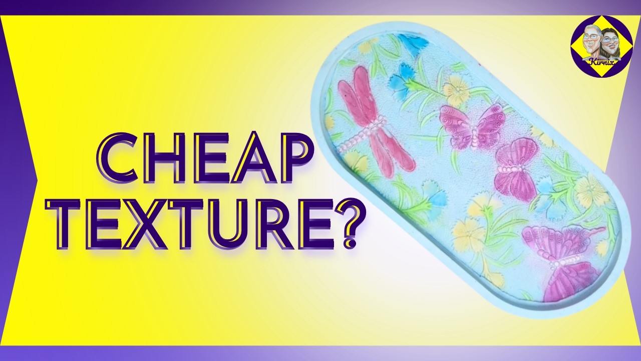 How to Make a Silicone Inlay for AquaCast Trays | Faux Leather Butterfly Design & Eco Resin Craft