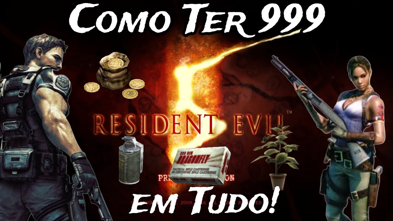 Resident Evil 5 - Como Farmar Fácil e Rápido Dinheiro, Munições, Jóias e Qualquer Item do Jogo