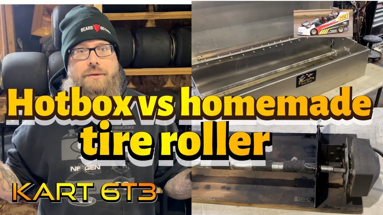 Karting KKP Hotbox and homemade tire roller