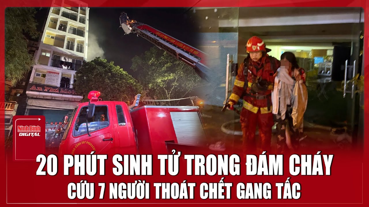 Đám cháy ngùn ngụt ‘bao vây’ tòa nhà 8 tầng ở Hà Nội | Ninh Bình Digital