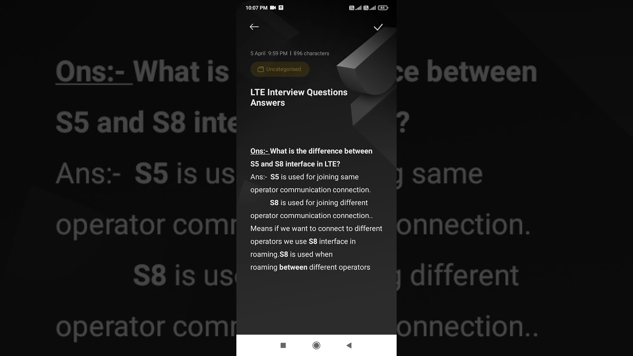 4G Short Interview Questions with Answers