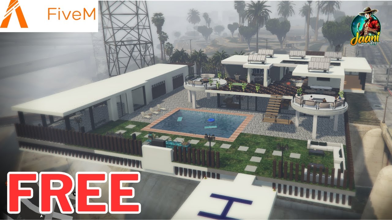 Fivem (FREE) Mafia/Gang Mansion MLO/Custom Fivem Villa For Fivem RP