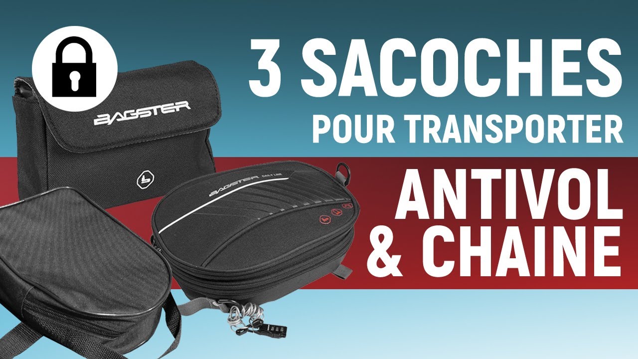 3 sacoches pour transporter votre antivol moto