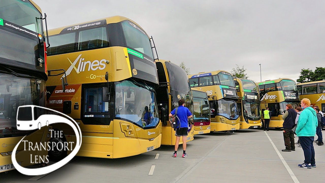 Buses at the Go North East Riverside Depot Open Day July 2021