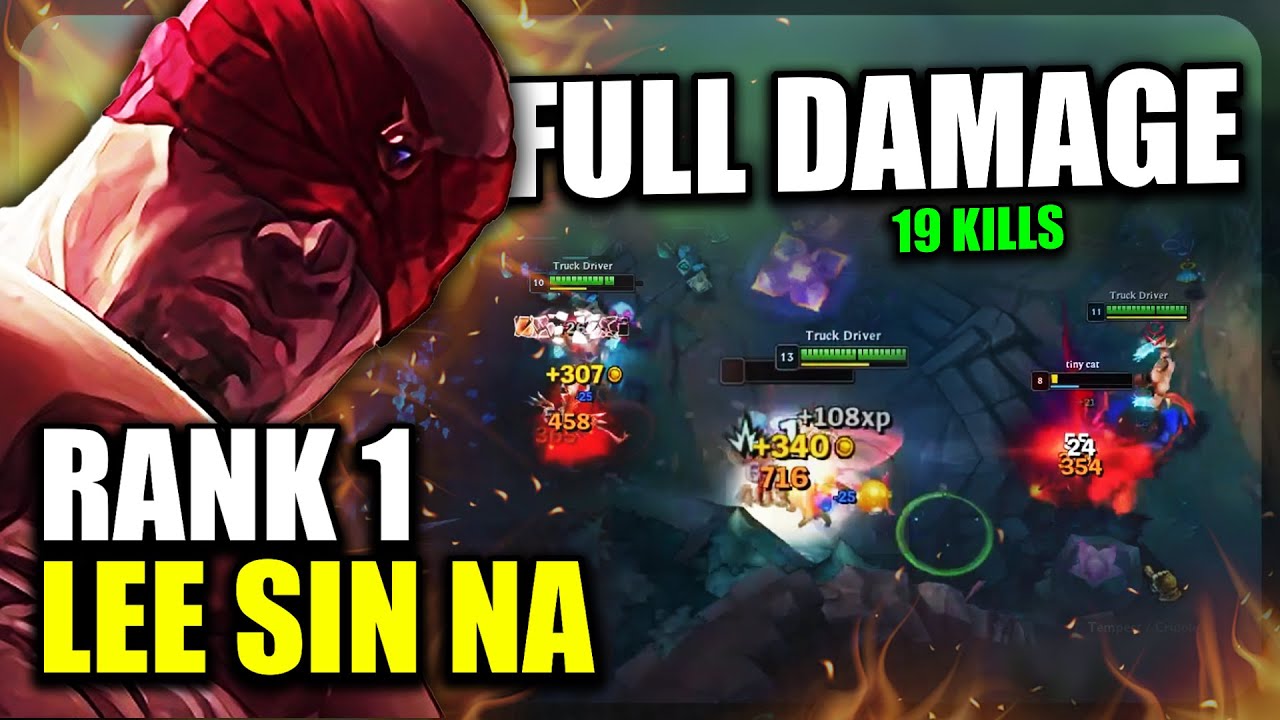 RANK 1 LEE SIN ASSASSIN BUILD *19 KILLS*