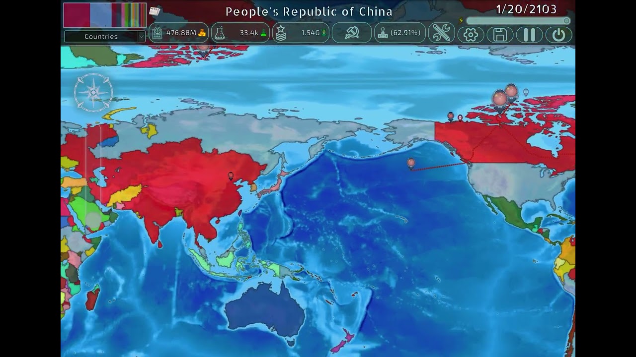 China goes ballistic and dominates the world(only fiction)