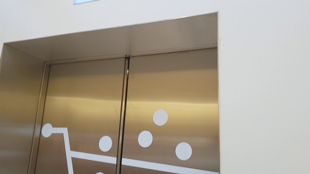 Nice 2016 KONE MonoSpace MRL Traction Elevators at Ainoa shopping center, Espoo, Finland