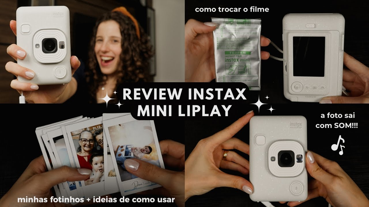 Review completo INSTAX mini LiPlay + TUTORIAL de como usar | Vale a pena comprar? Qual o valor?