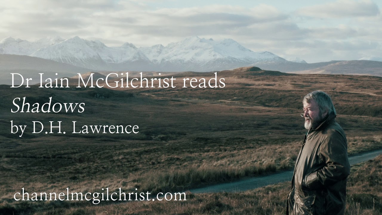 Daily Poetry Readings #75: Shadows by D.H. Lawrence read by Dr Iain McGilchrist