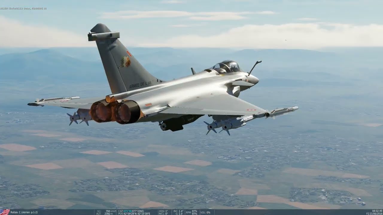 RAFALE C tire d'ailiers IAAASM 500 et 1000 à guidage laser