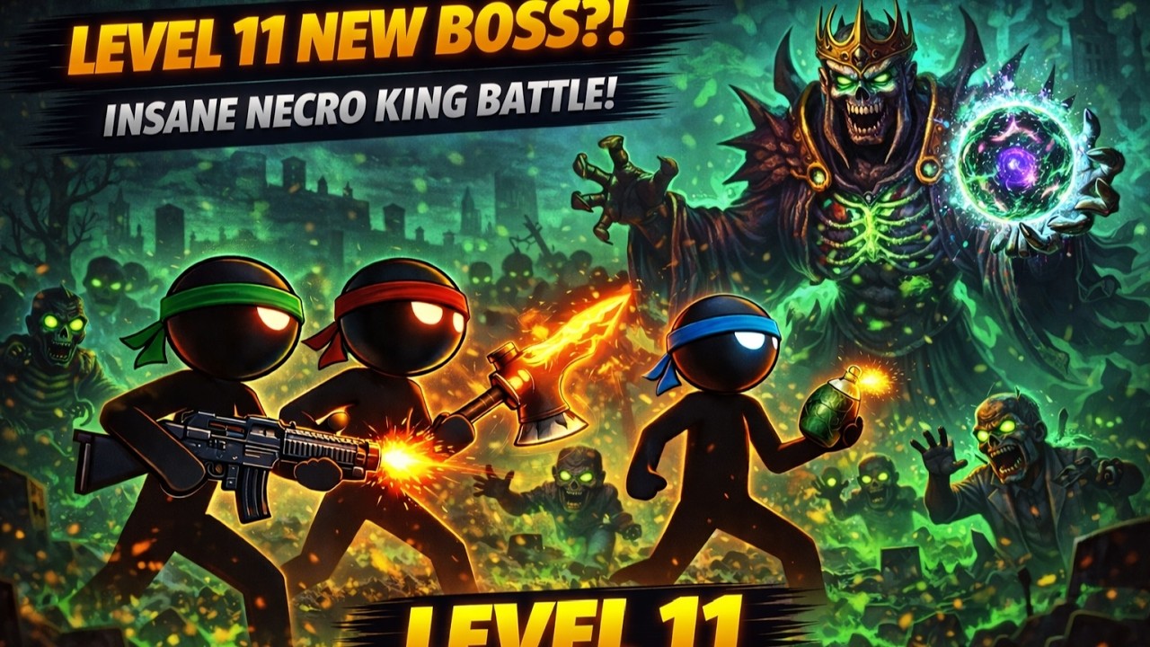 Anger of Stick 5 – New Necro King Boss (Level 11)