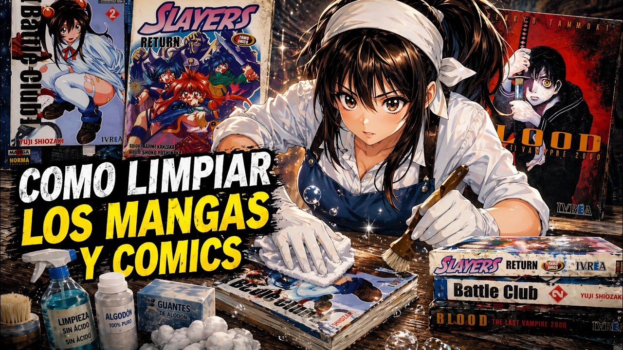 Como limpiar los mangas y comics