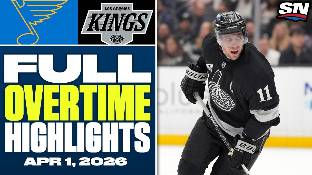 St. Louis Blues at Los Angeles Kings | FULL Overtime Highlights - April 1, 2026