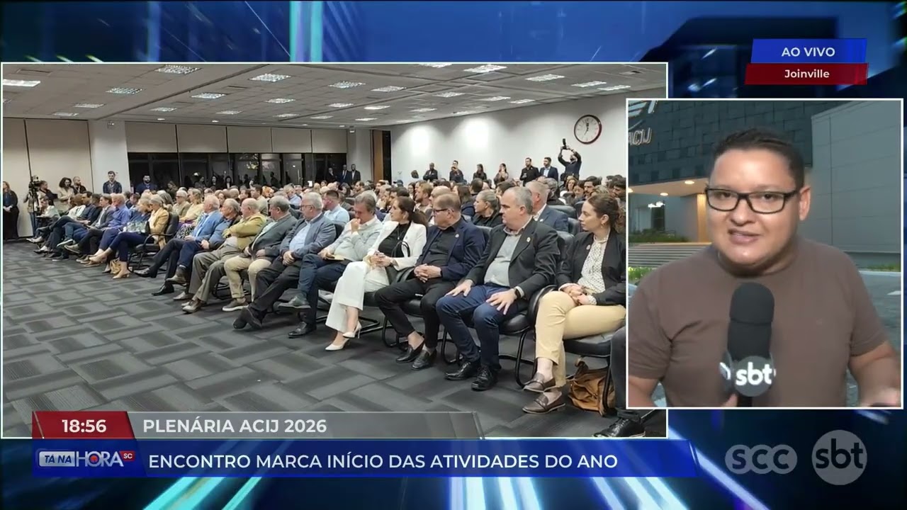 PLENÁRIA ACIJ 2026 marca INÍCIO das atividades do ano | Cotidiano | SCC Meio-Dia