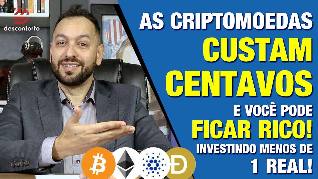As Criptomoedas que custam centavos e que podem te deixar rico investindo menos de 1 Real!