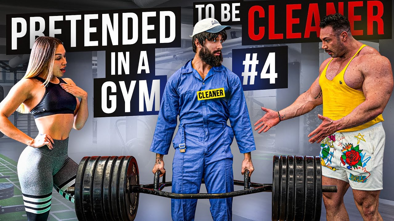 CRAZY CLEANER surprise GIRLS in a GYM prank ft. NOEL DEYZEL #4 | Anatoly gym prank