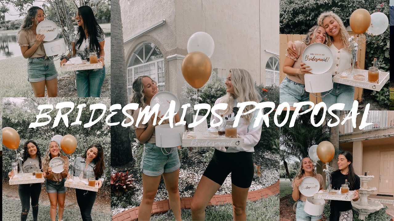 THE BEST BRIDESMAIDS SURPRISE PROPOSAL!! *emotional*