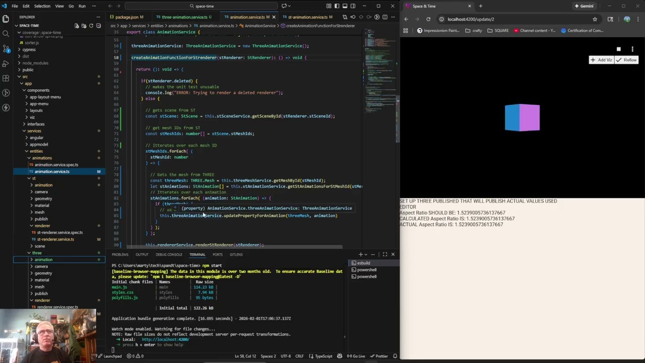 383 - ThreeJS and Angular Space And Time Application: Animation Refactor