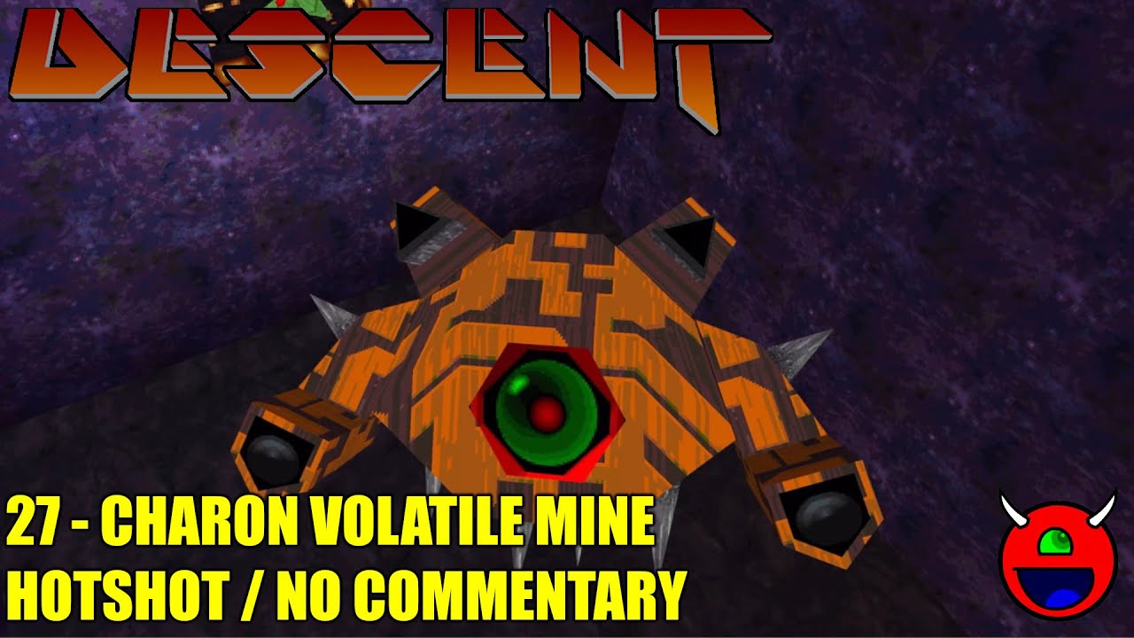 Descent (D1X-Rebirth) - 27 Charon Volatile Mine - No Commentary