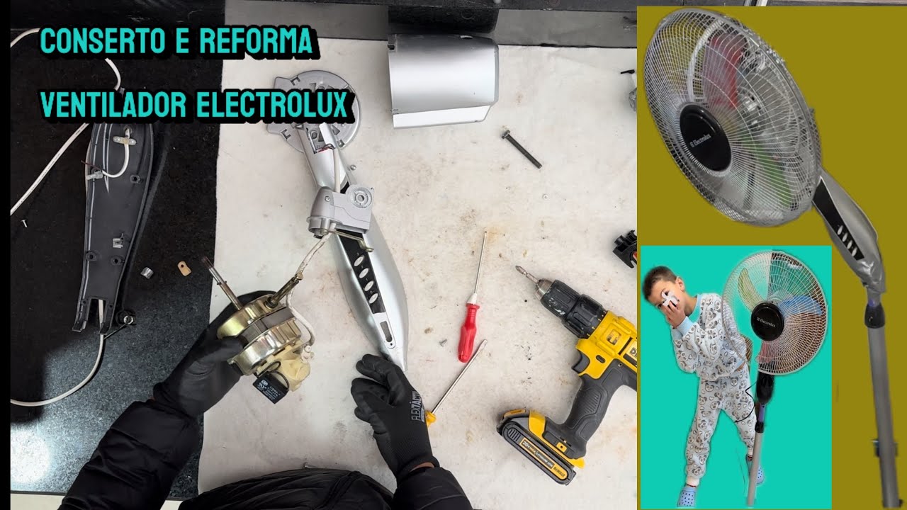 Conserto e Reforma (outra vez hehe) VENTILADOR ELECTROLUX. Kipas angin baling