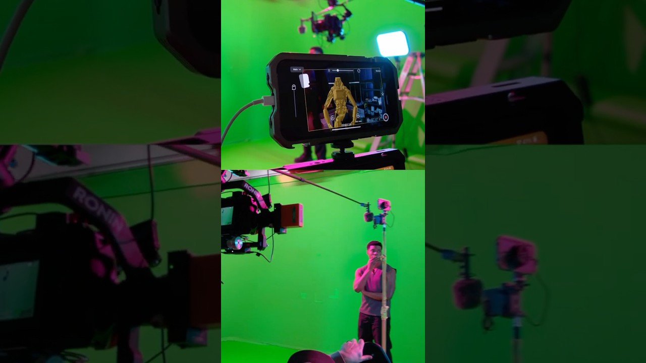 Gaussian splats and camera tracking data with Jetset #virtualproduction #vfx #greenscreen