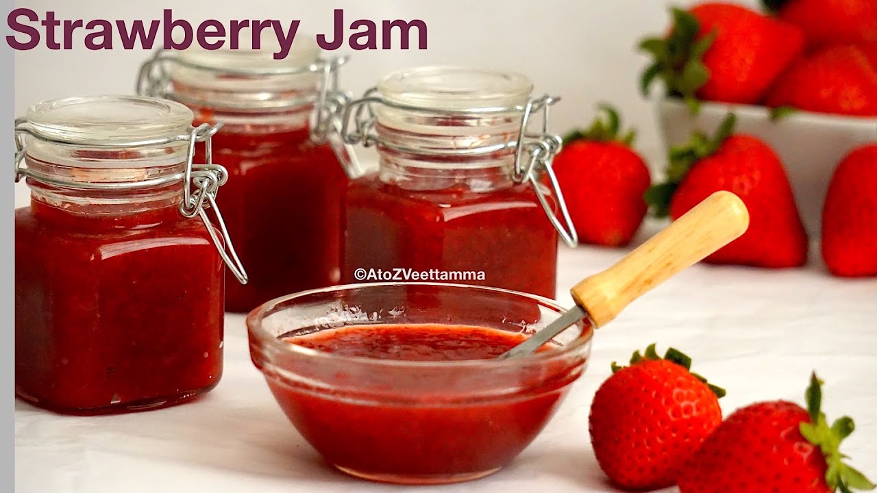 Homemade Strawberry Jam | How to make Strawberry Jam without pectin or gelatin