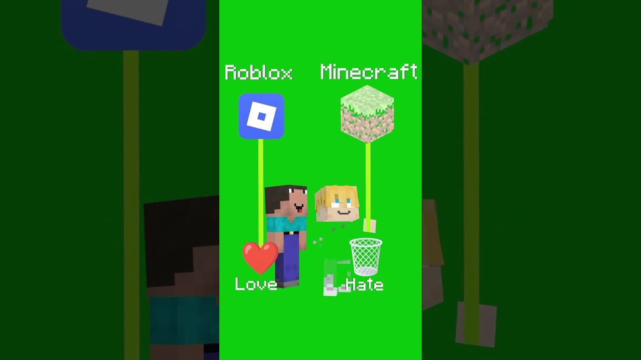 Roblox vs Minecraft #roblox #minecraft #shorts