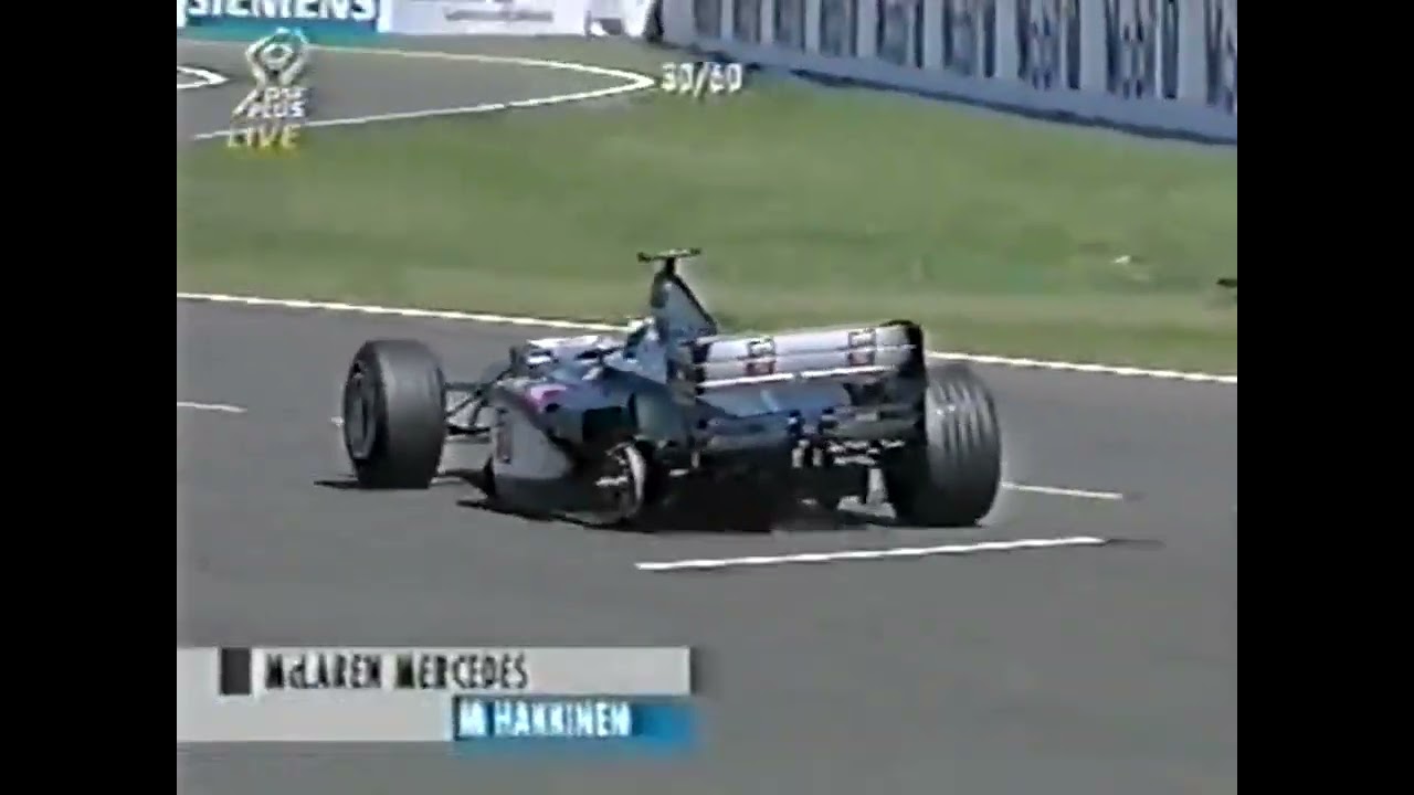 F1 – Mika Häkkinen's big trouble with the rear wheel – Great Britain 1999
