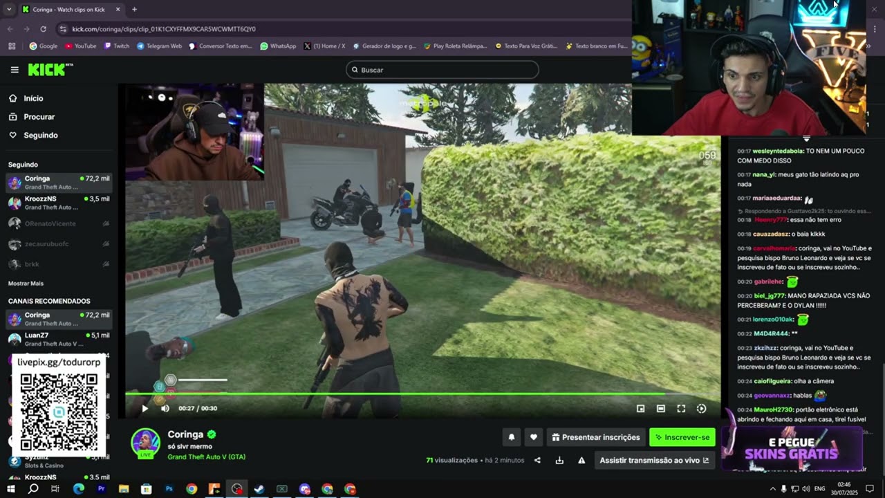 TODURO MANDOU O PAPO DEPOIS QUE O CARA NÃO QUIS GERAR RP COM CONNOR E A FRANÇA