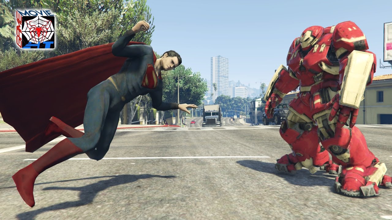 Ironman HulkBuster vs Superman Epic Battle
