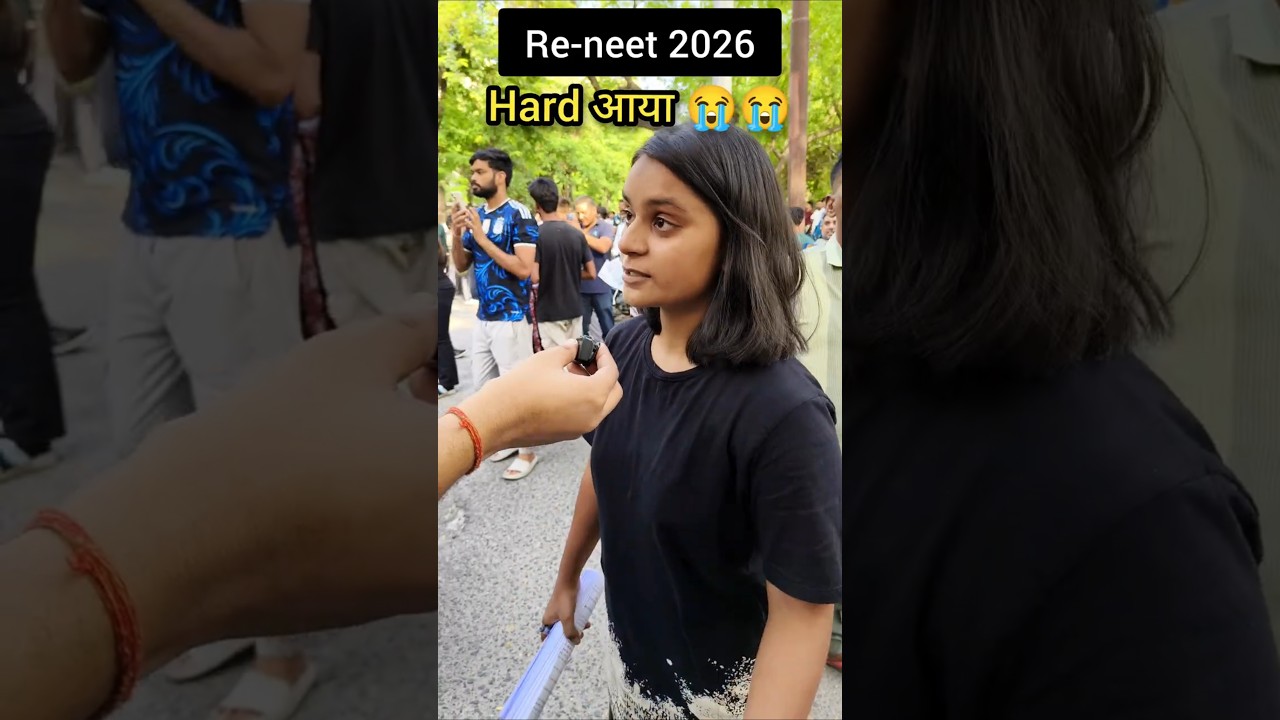 RE-NEET 2026 Exam Hard Paper Reaction from NEET Centre | Sad Moments 😭 Reaction #reneet #reneet2026