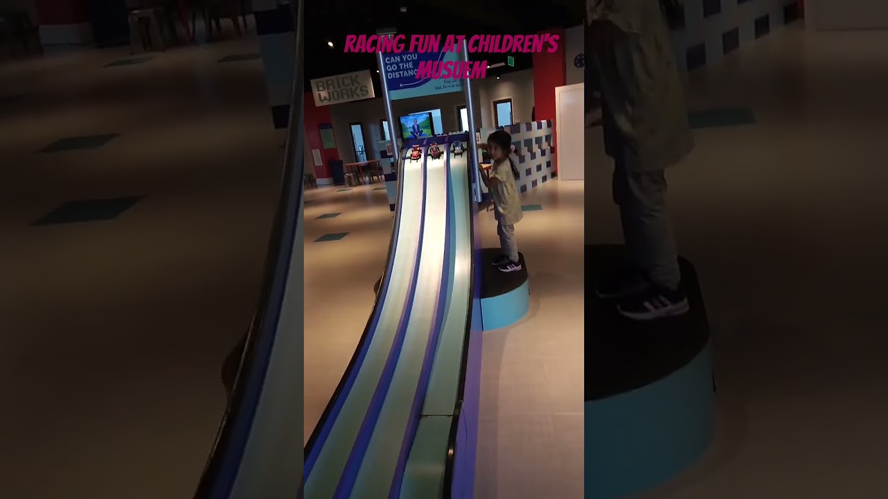 Racing Fun at Children's Museum #fungamesforkids #kidstoys #kidsplay #kidsplaytime #kidsfun