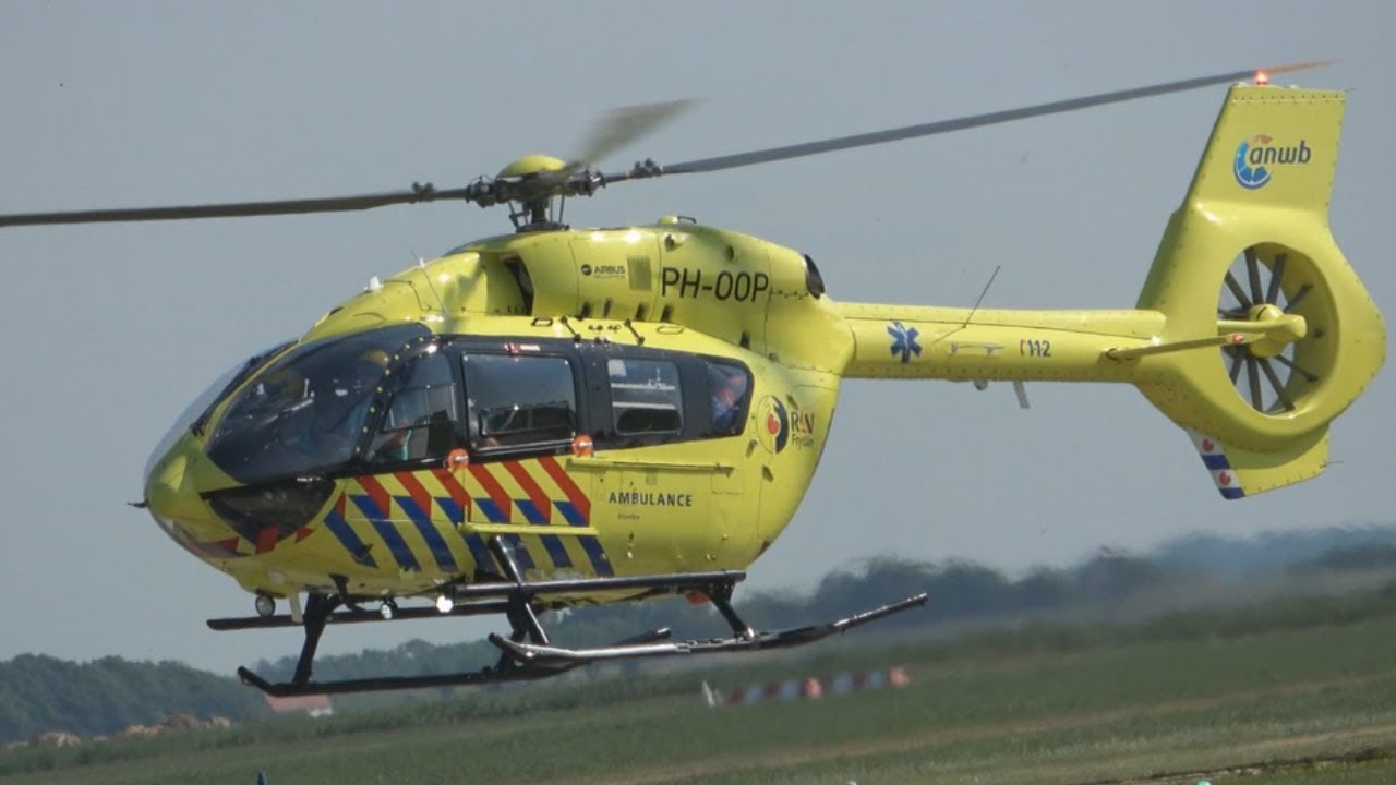 Waddenheli MEDIC01 PH-OOP stijgt op na inzet Texel richting ZH Alkmaar