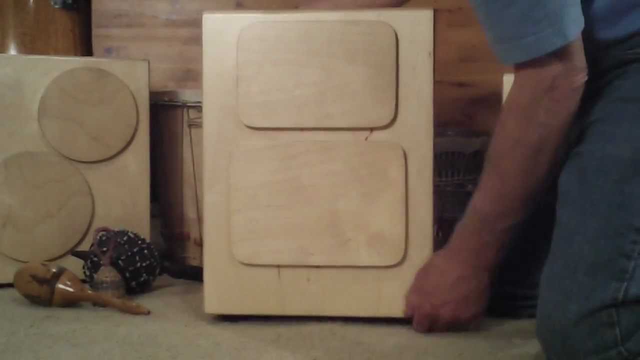 Medium Size Dog Cajon with Rectangle Bongos