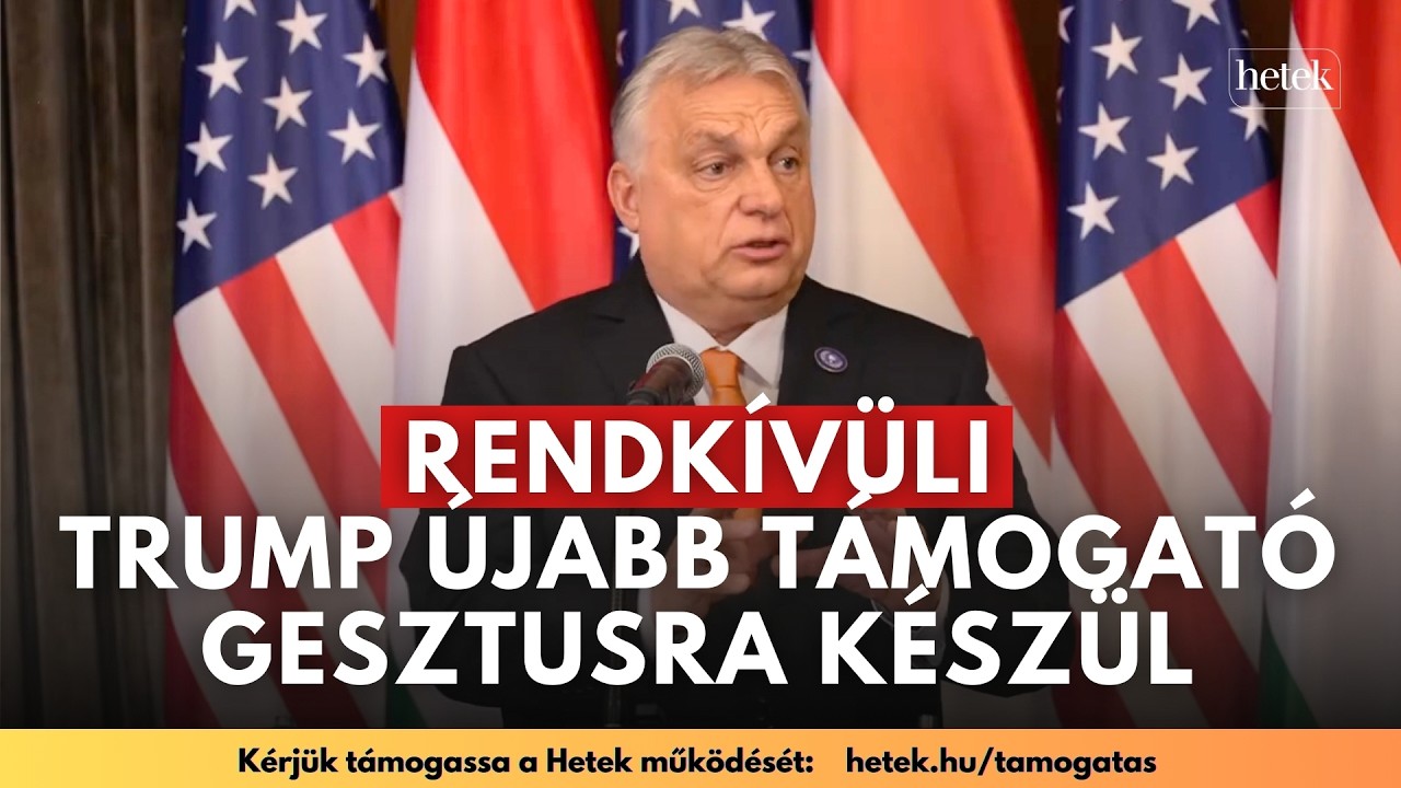 Orbán Viktor sajtótájékoztatója Washingtonból: Tárgyaltak Trumppal Ukrajnáról, átnézték a naptárat