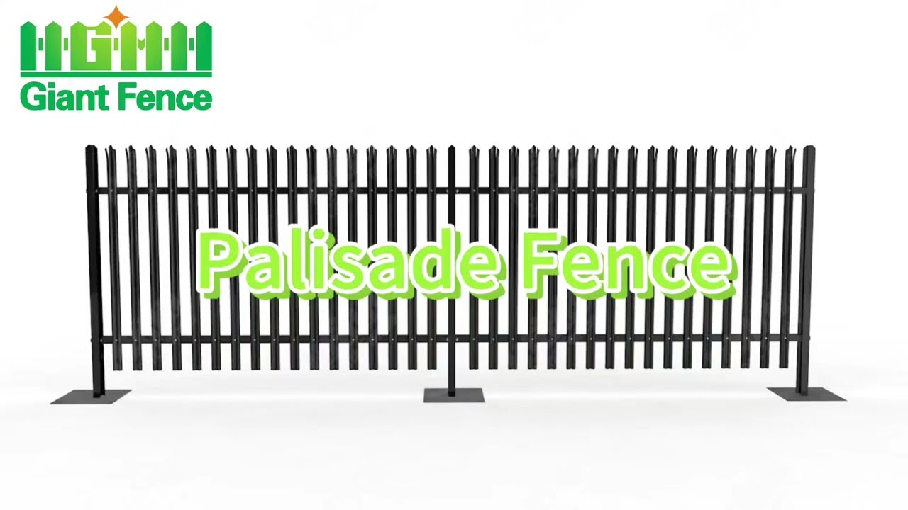 How to install palisade fence