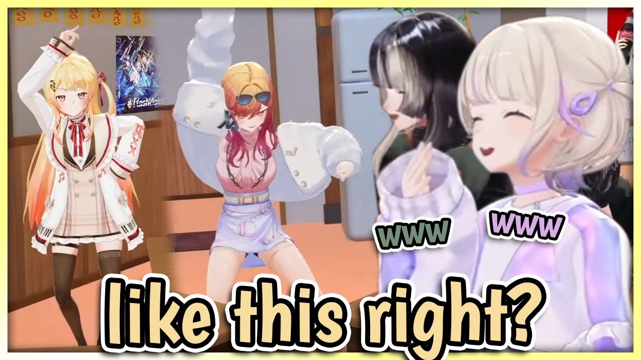 Ririka & Kanade’s Weird Dance Makes Bancho & Raden Lose It【Hololive Clips】
