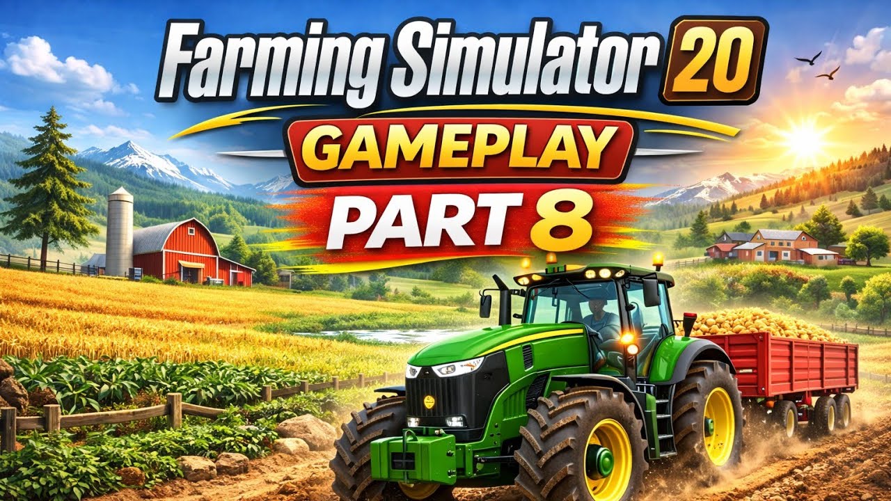 Farming simulator 20 gameplay video 🤣. Realistic farming simulator game. 