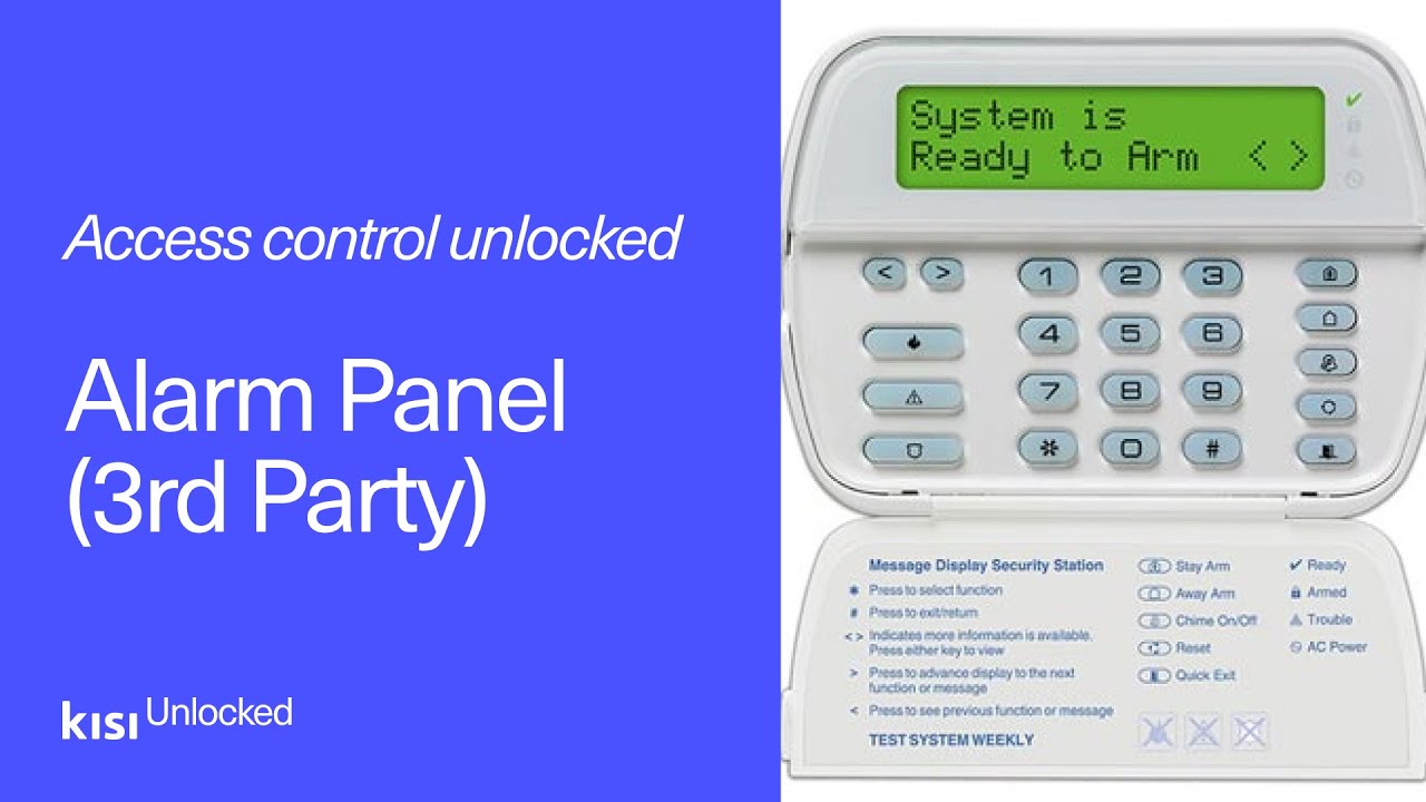 Access control unlocked: Alarm Panel | Kisi