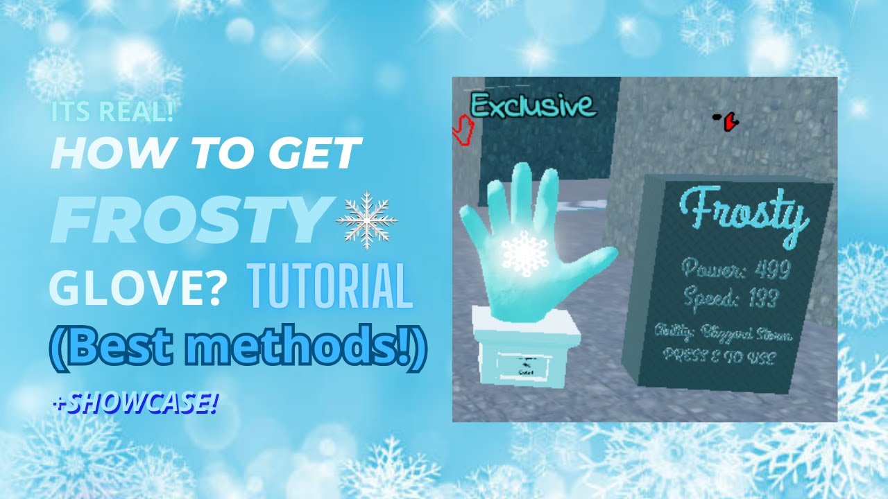 How to get the FROSTY glove! (BEST METHODS!) in Killstreak Gloves Button Test.