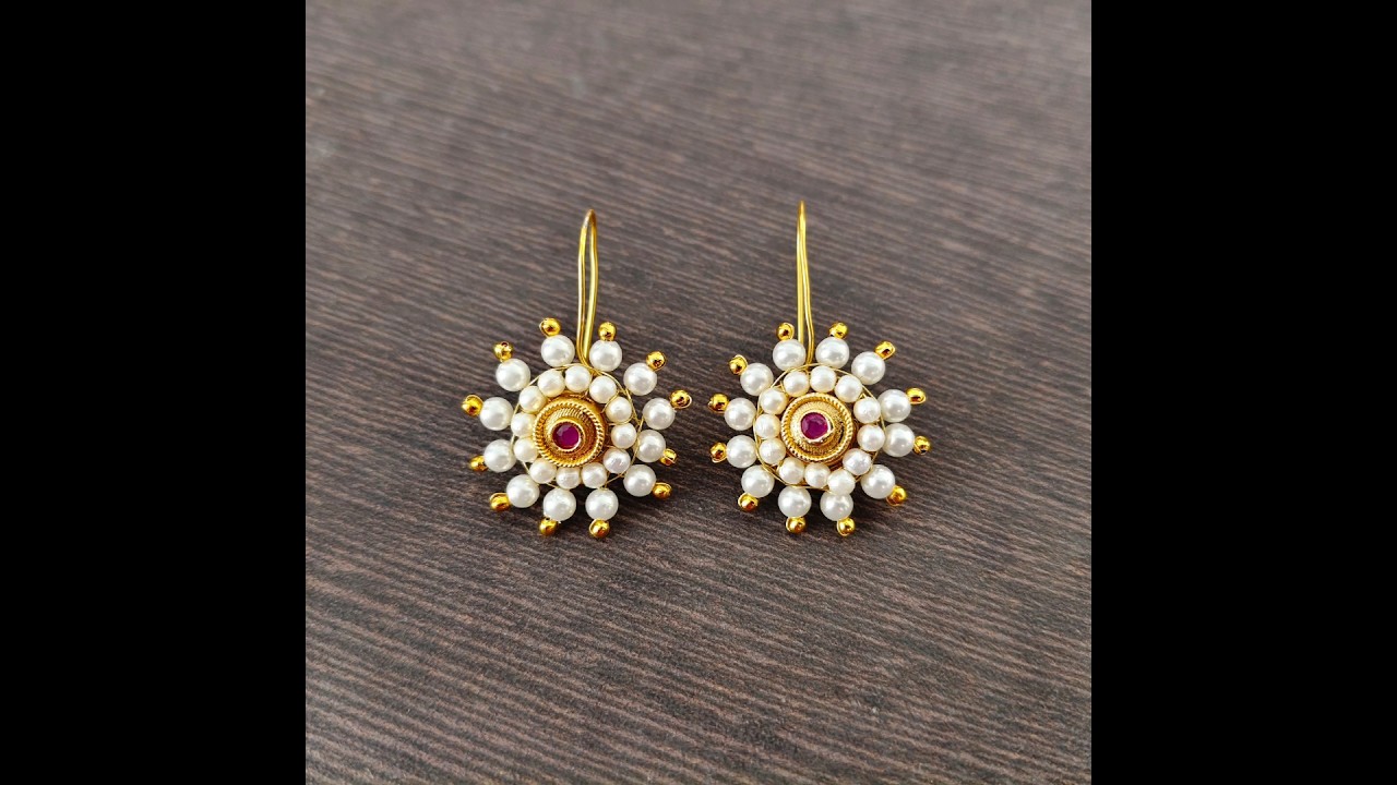 DIY Maharashtrian Earrings l  How to make Maharashtrian Jewellery #diy #tutorial #maharashtrian