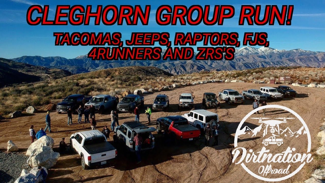 Tacoma vs Colorado vs Jeep vs 4runner at the Cleghorn Trail, Dirtnation Offroad Group Run!